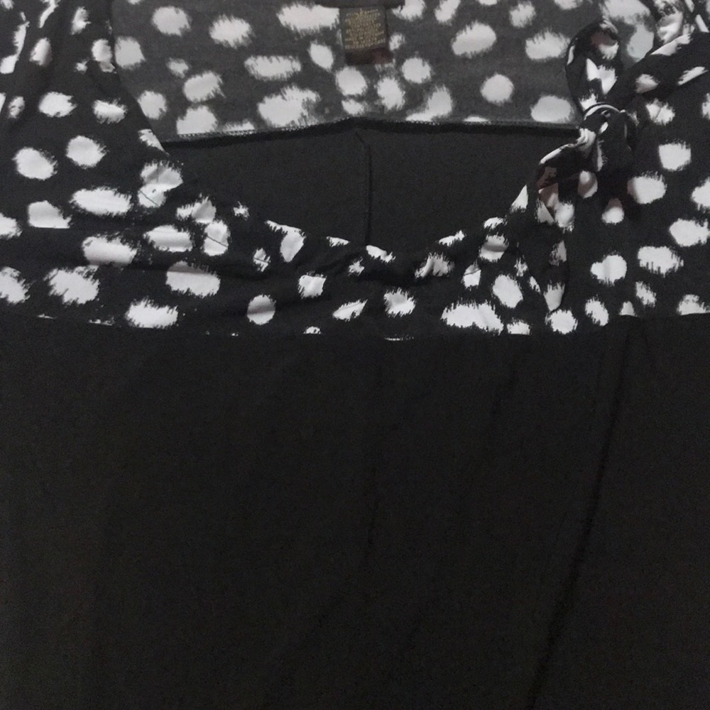 Black and white frilly